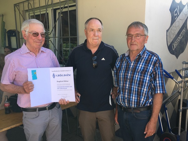 Verbandsehrennadel Siegfried Zöhler klein